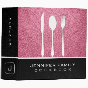 Classeur Cuisine en cuir rose Baker-Miller