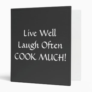 Classeur CUISINIER VIVANT d'AMOUR de RIRE de support de