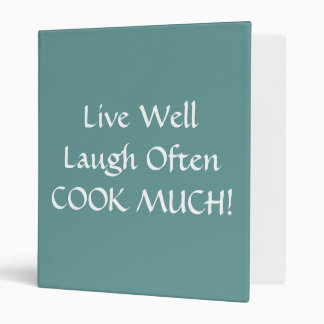 Classeur CUISINIER VIVANT d'AMOUR de RIRE de support de