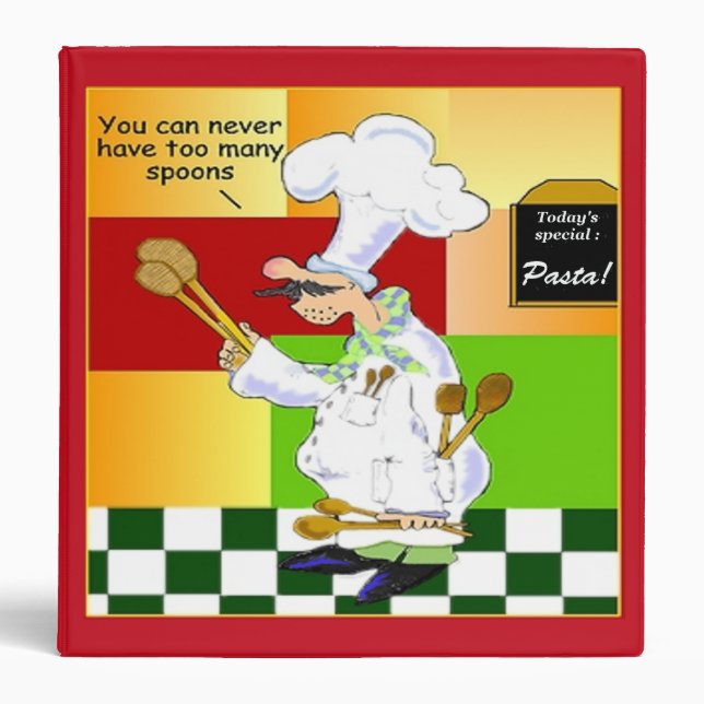 Classeur culinaire de recette d'école (Devant)