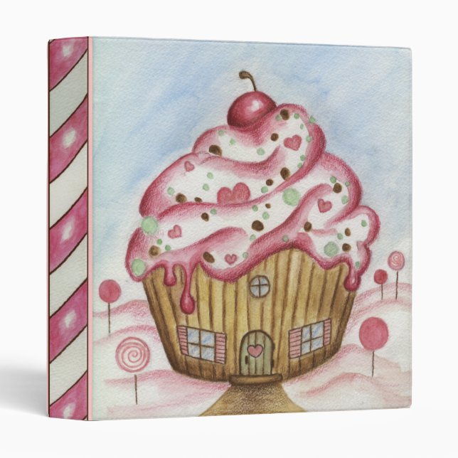 Classeur Cupcake (Devant/Côté)