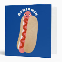 Curieux hot dog Weiner dessin animé