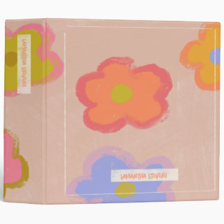 Classeur Custom Crayon Flower Power