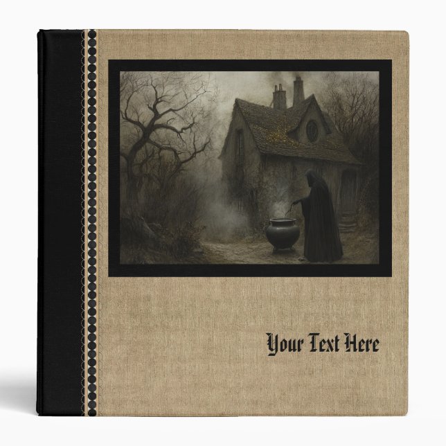 Classeur Customizable Witch Cauldron Cottage Binder (Devant)