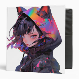 Classeur Cute Anime Catgirl