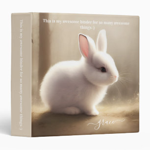 Classeur Cute aquarelle bébé lapin