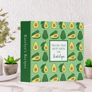 Classeur Cute Avocado Green Custom Cuisine Chef Recette