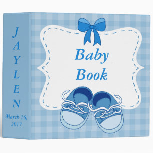 Classeur Cute Blue "Baby Tennis Chaussures" Baby Book