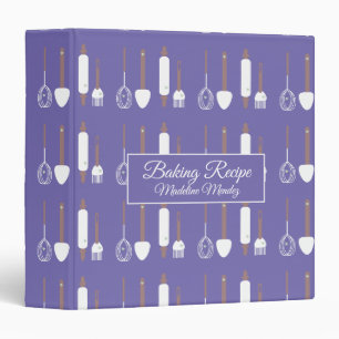 Classeur Cute Boulangerie Outils Baker Recette Purple