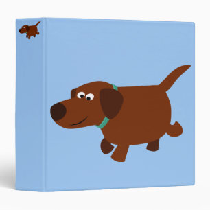 Classeur Cute Cartoon Chocolat Labrador Retriever
