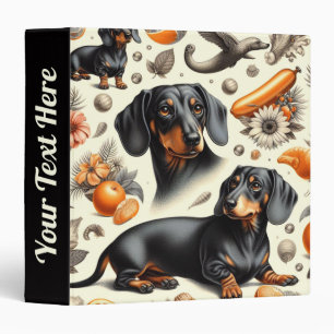 Classeur Cute Dachshund Motif