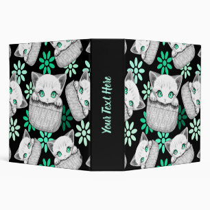 Classeur Cute de chat et pointe joueuse à partir d'une poch