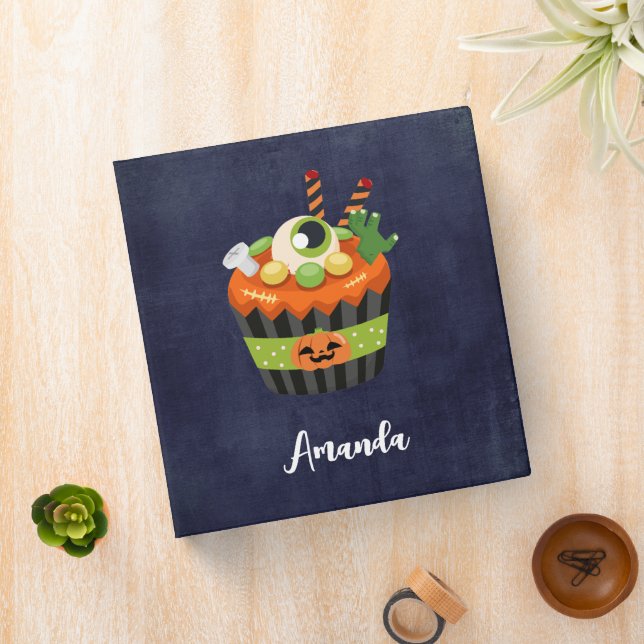 Classeur Cute et Déplaisante Halloween Cupcake avec un Big  (In Situ)