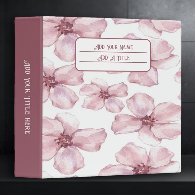 Classeur Cute et fille Plutôt rose floral (Créateur téléchargé)