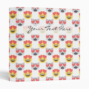 Classeur Cute Girly In Love Hearts Chat Emoji Motif
