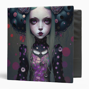 Classeur Cute Goth Girl Purple Black Imaginaire Art