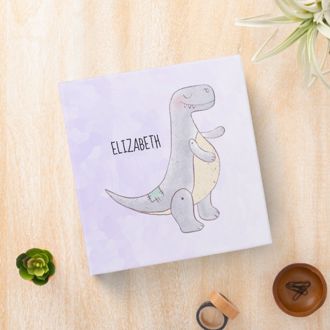 Classeur Cute Gray Tyrannosaure Rex Dinosaur Toy (In Situ)