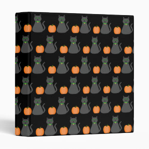 Classeur Cute Halloween Chat et Citrouille Motif