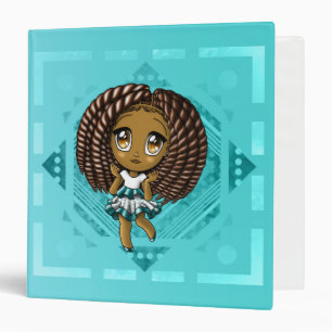 Classeur Cute Happy Fun African American Girl