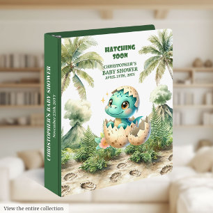 Classeur Cute Hatching Bientôt Dino Egg Personnalisé Garçon