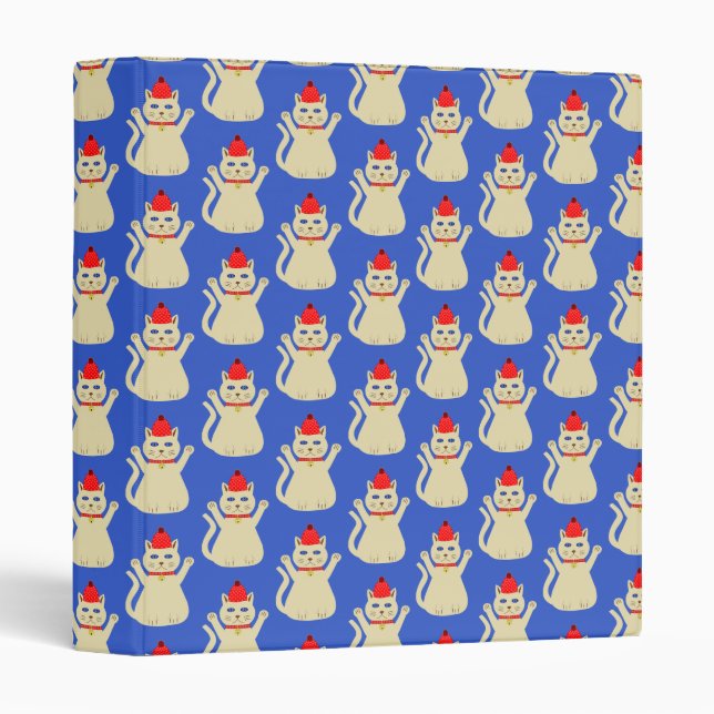 Classeur Cute Noël Chat Motif (Devant/Côté)