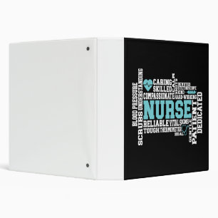 Classeur Cute Nurse RN LVN École de soins infirmiers Médica