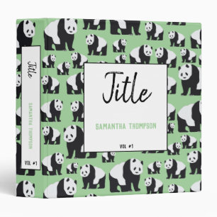 Classeur Cute Panda Motif ours