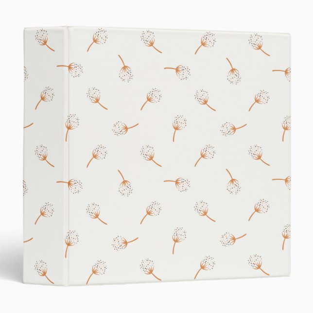 Classeur Cute Polka Dot Motif (Devant/Côté)