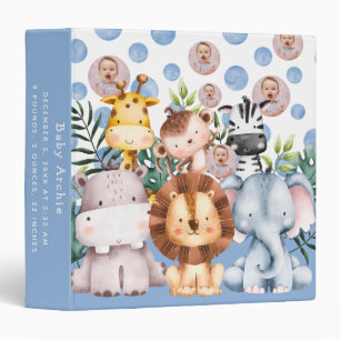 Classeur Cute Safari Animaux Jungle Baby Album photo