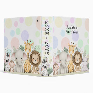 Classeur Cute Safari Jungle Animal Baby Boy Album photo