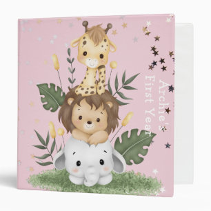 Classeur Cute Safari Jungle Animal Baby Girl Album photo