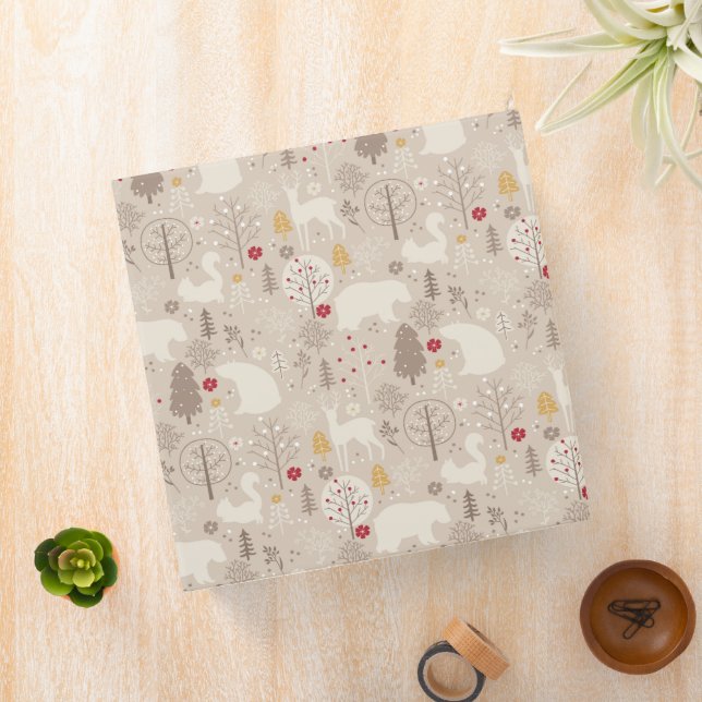 Classeur Cute Woodland Animaux Motifs nordiques (In Situ)