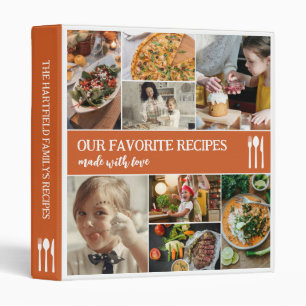 Classeur Cutlerie Orange Brûlée Photo Collage Recettes Fami