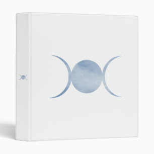 Classeur Cycles de la Triple Déesse Lunaire Bleu Céleste És