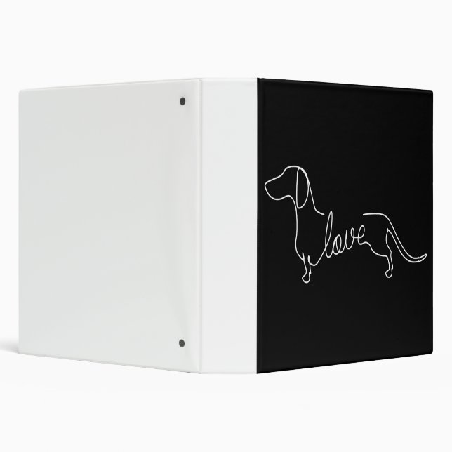 Classeur Dachshund Chiweenie Wiener Chien Log Sketch (Arrière-plan)