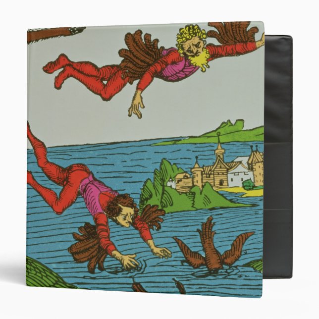 Classeur Daedalus et Icare, XVème siècle (Devant/Intérieur)