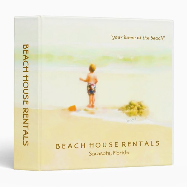 Classeur d'affaires de plage de locations de (Devant/Côté)