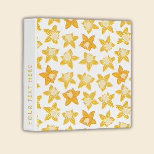 Classeur Daffodique florale jaune