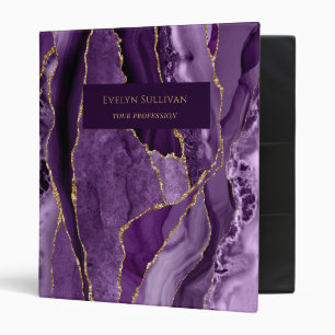 Classeur d'âge violet et or
