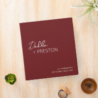 Dahlia Burgundy Contemporain Mariage moderne