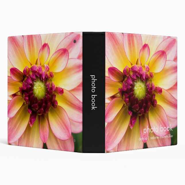 Classeur Dahlia rose, blanc et jaune (Arrière-plan)