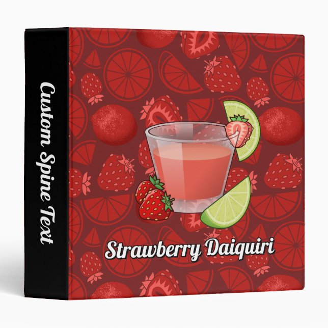 Classeur Daiquiri aux fraises (Devant/Côté)