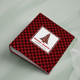 Classeur d'album charmant à plaid rustique de Buff