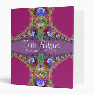 Classeur d'album d'art fractal magique exotique