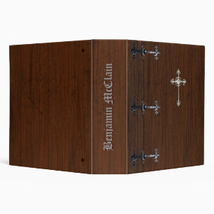Classeur d'album de boîte en bois de Faux