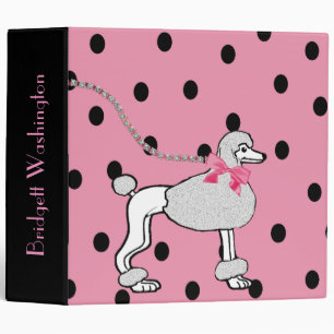 Classeur d'album de caniche de point de polka