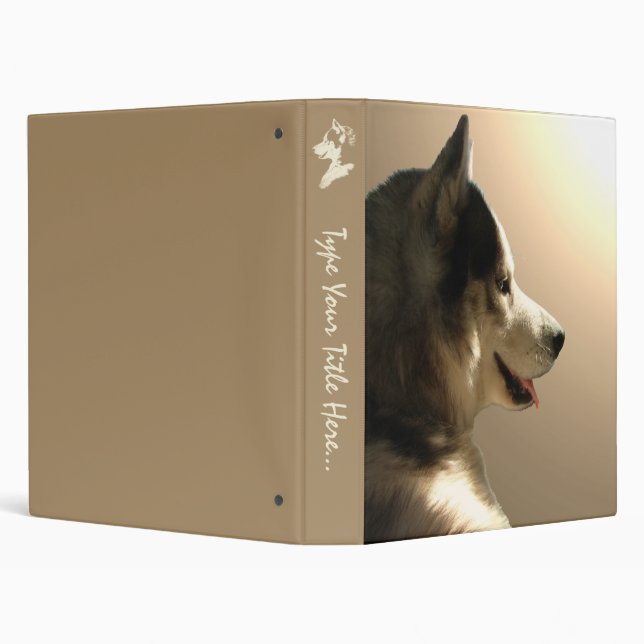Classeur d'album de chiens de traîneaux personnali (Arrière-plan)