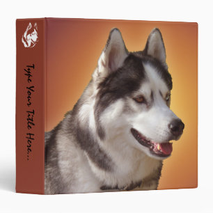 Classeur d'album de chiens de traîneaux personnali