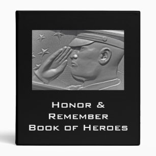 Classeur d'album de héros militaire vétéran