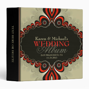 Classeur d'album de mariage de Bohême moderne